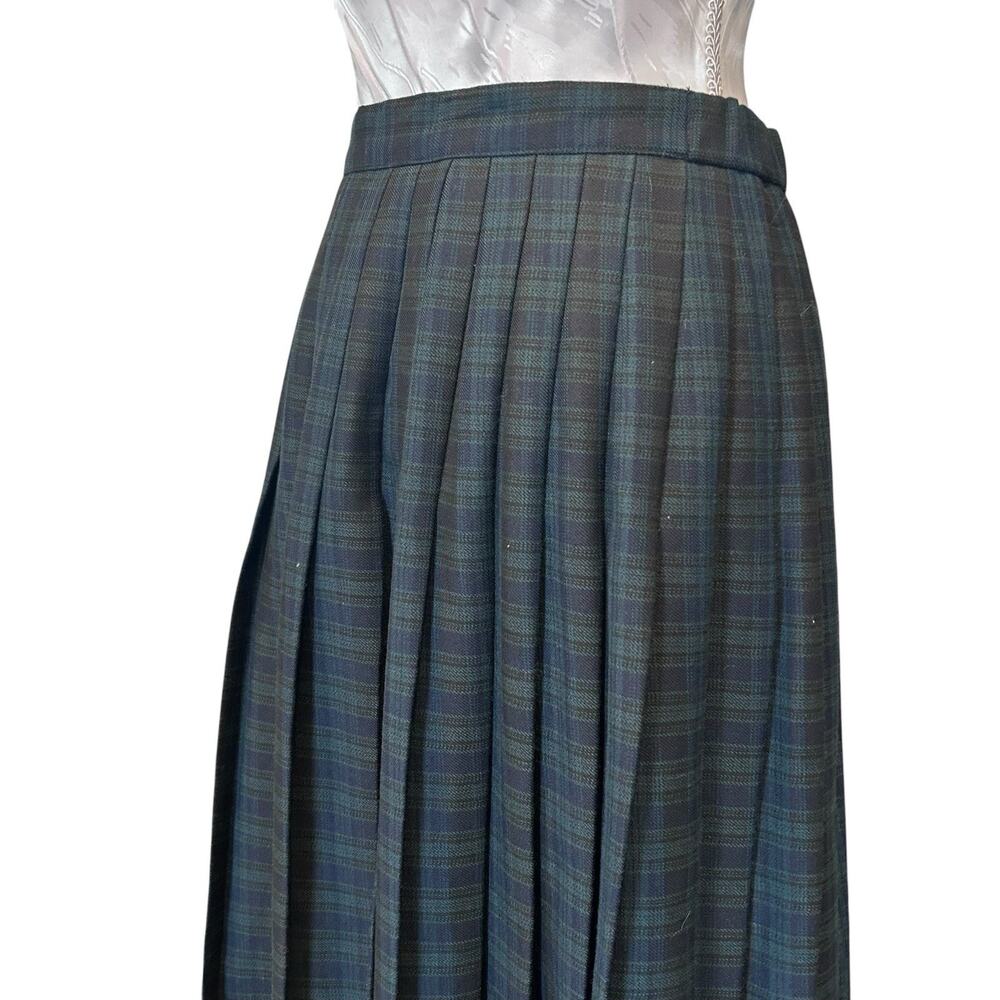 Vintage 90s Plaid Wrap Skirt Sz Medium Preppy Academia - Picture 12 of 13